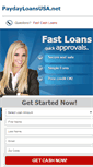 Mobile Screenshot of paydayloansusa.net